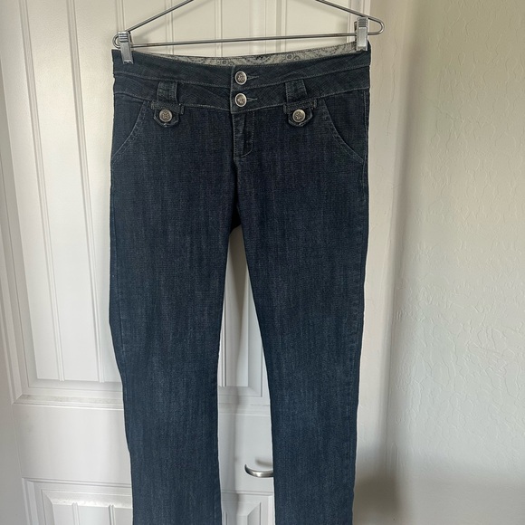 Boom Boom Jeans Women's Dark Blue Boot Cut Jeans - Picture 1 of 5